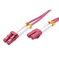VALUE LWL-Kabel 50/125µm OM4, LC/LC, LSOH, violett, 0,5 m