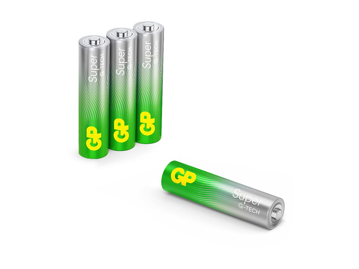GP Batteries Super Alkaline AAA 4x