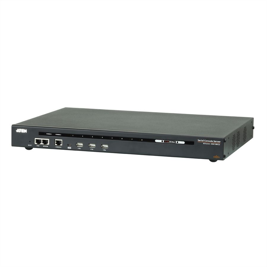 ATEN SN0108CO 8-Port Serieller Konsolen Server mit Dual-Strom/LAN