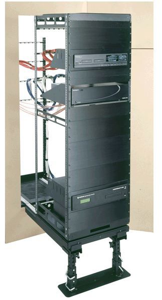 Middle Atlantic Products AX-SXR, 31" x 20", 24U Wandmontiertes Regal Schwarz