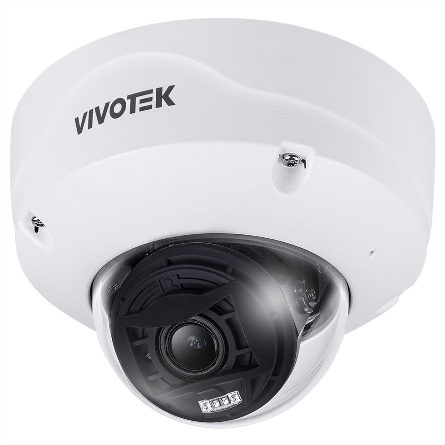 Vivotek FD9387-EHTV-v3 Caméra Vandal-Dome 5 MP, 29.9-101.1°, IR-LED à 50m