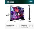 Hisense TV 75E7S PRO 75", QLED 4K, 144Hz, 350 Nits
