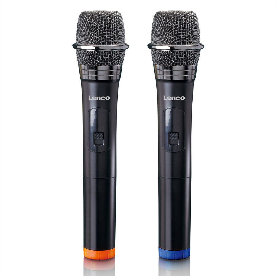 Lenco 2x Wireless Mikrofon MCW-020BK
