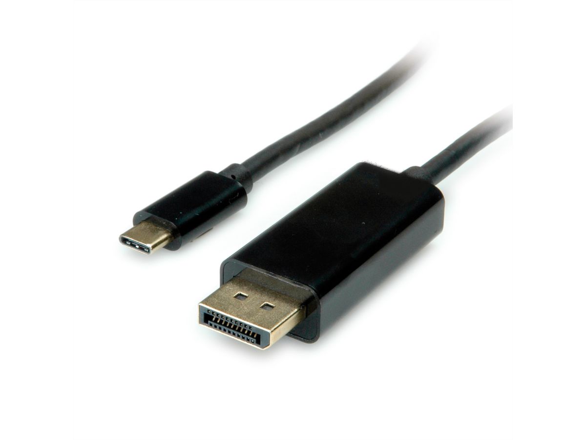 VALUE Câble adaptateur type C - DisplayPort, v1.2, M/M, 1 m