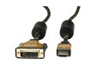 ROLINE GOLD Câble pour écran DVI (24+1) - HDMI, M/M, 1,5 m