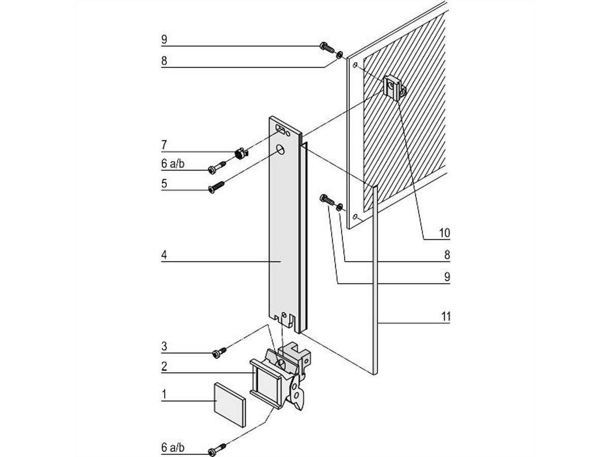 SCHROFF - Kit d'unité enfichable avec poignée d'extraction type 2, blindé, gris, 3 U, 12 HP