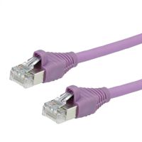 DÄTWYLER Patchkabel Cat.6 (Class E) S/FTP, CU 7702 flex LSOH, AMP, violett, 30 m