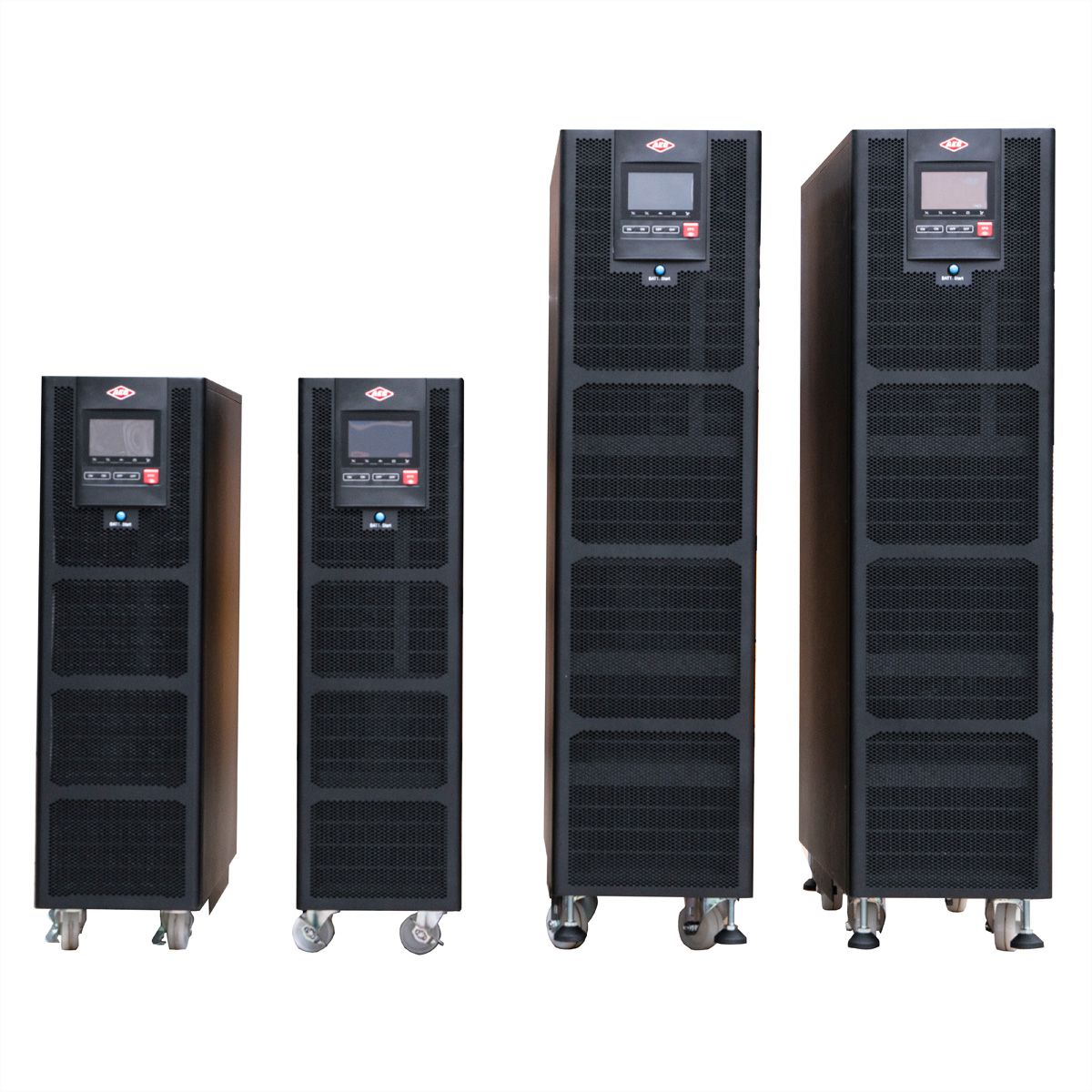 AEC IST7 30kVA - Online Tower USV –  160x 9Ah Batterien – 12 Min. Autonomie bei 100% Last, mit internen Batterien – 80x 9Ah LL & externer Batterieschrank BB4 mit 80x 9Ah LL
