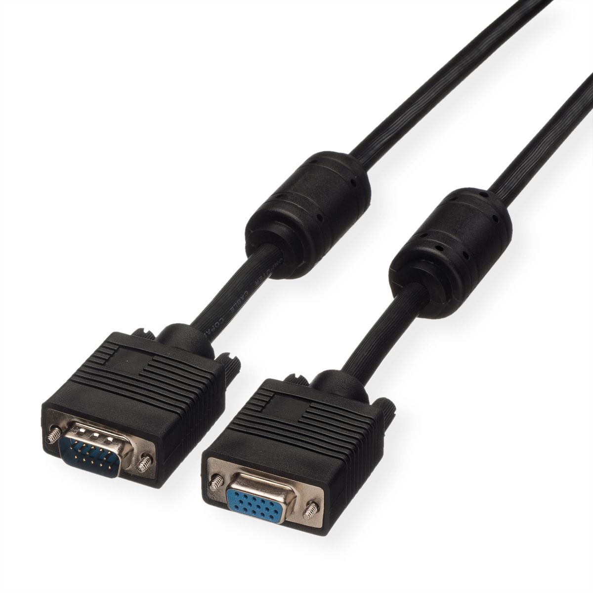 ROLINE SVGA-Kabel HD15 ST - BU mit Ferritkern, 6 m