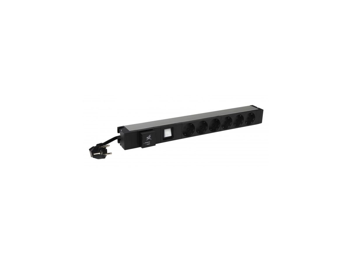 Middle Atlantic Products 6 468 36 Stromverteilereinheit (PDU) 6 AC-Ausgänge 1U Schwarz