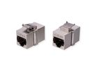 VALUE Coupleur Keystone RJ45, Cat.6A (Classe EA), blindé, court, argent