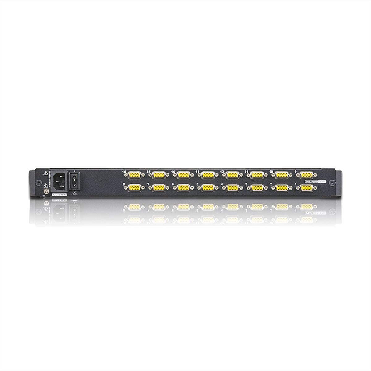 ATEN CL1316N KVM-Switch, 48cm TFT, VGA, PS/2-USB, 16 Port, CH-Layout