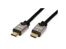 ROLINE Câble HDMI High Speed avec Ethernet, noir/argent, 5 m