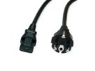 ROLINE Câble d'alimentation IEC droit, noir, 1,8 m