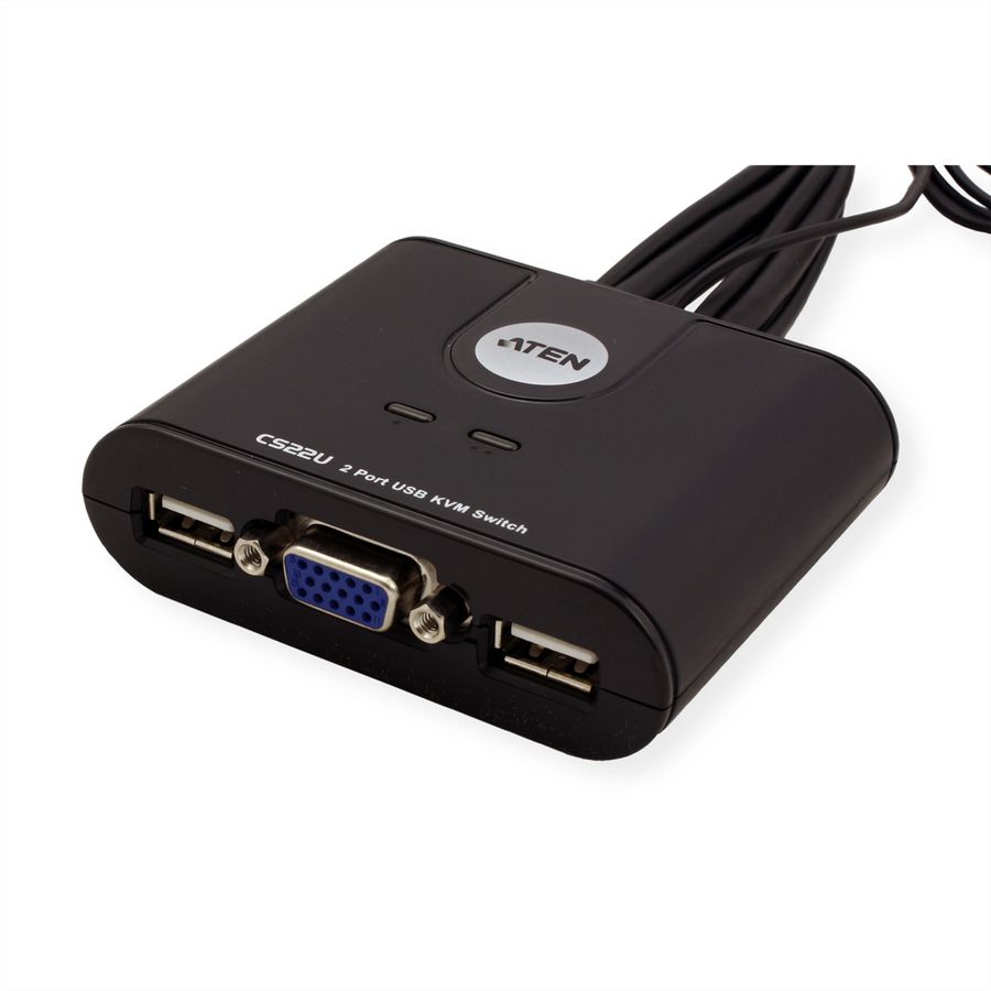 ATEN CS22U KVM Switch VGA, USB, 2 Ports