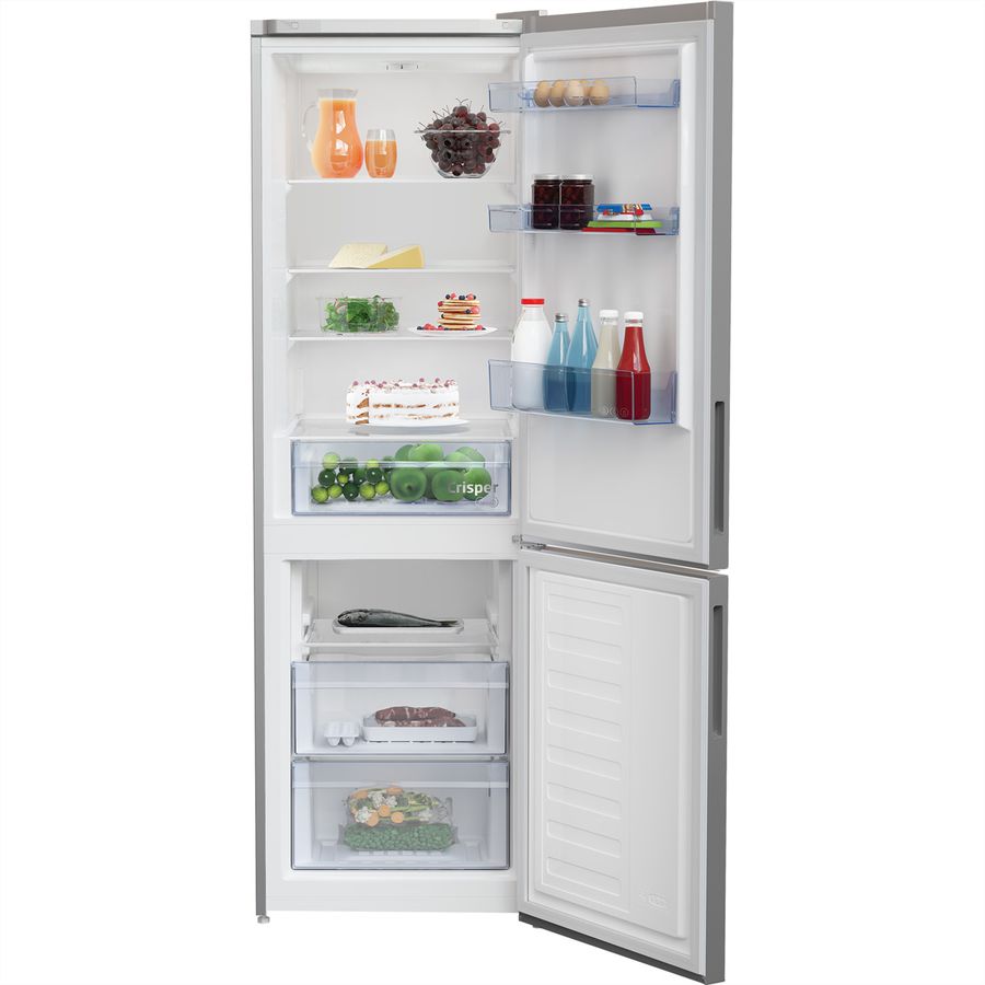 Beko Kühl-Gefrierkombination KG105, 343l, E, Inox