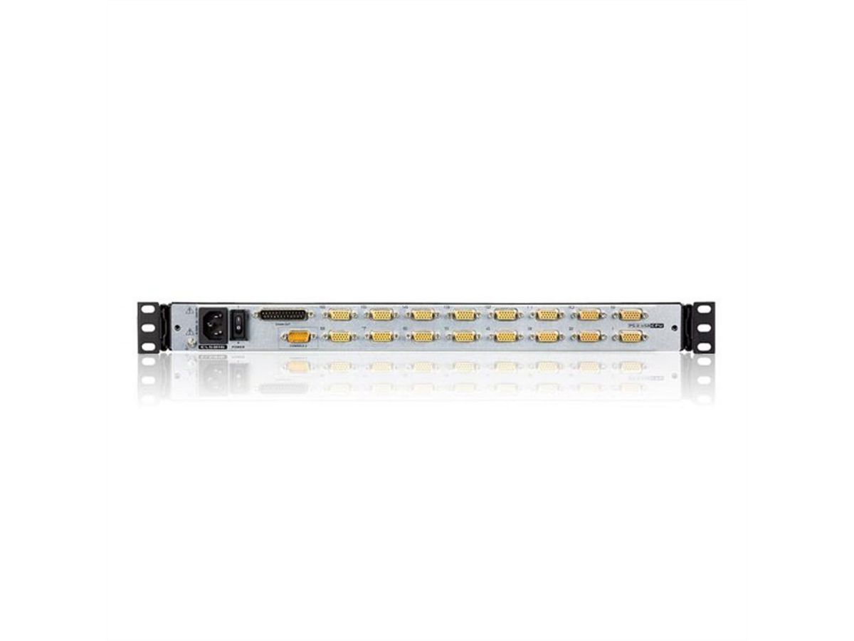 ATEN CL5816N 48cm-LCD KVM Switch USB-PS/2,VGA, 16 Port, CH-Layout