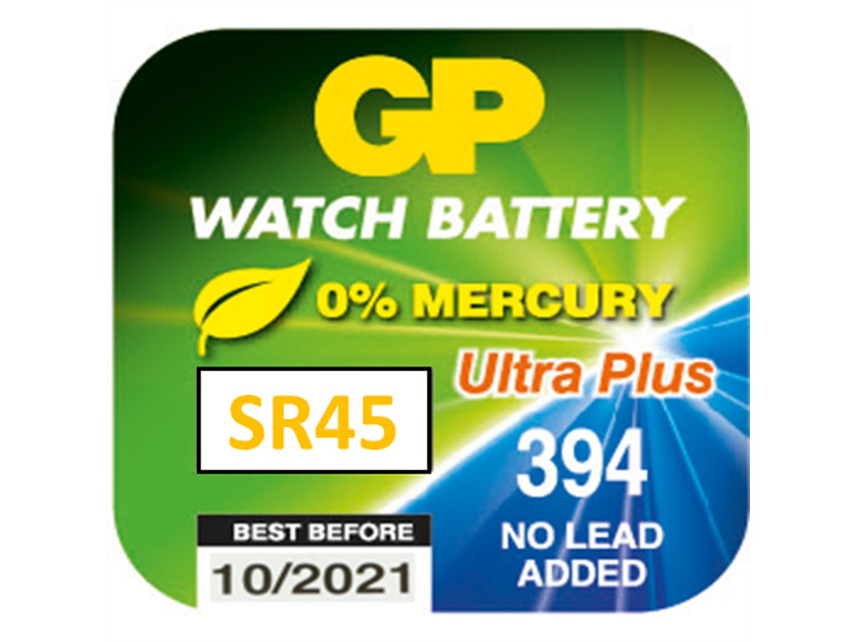 GP Batteries Uhrenbatterie SR936SW 394, 1 Stk, Silber-Oxid, 1.55V Low drain