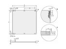 SCHROFF Face avant, Refrofit Shielding, 6 U, 5 HP, 2,5 mm, Al, anodisé, bords non traités