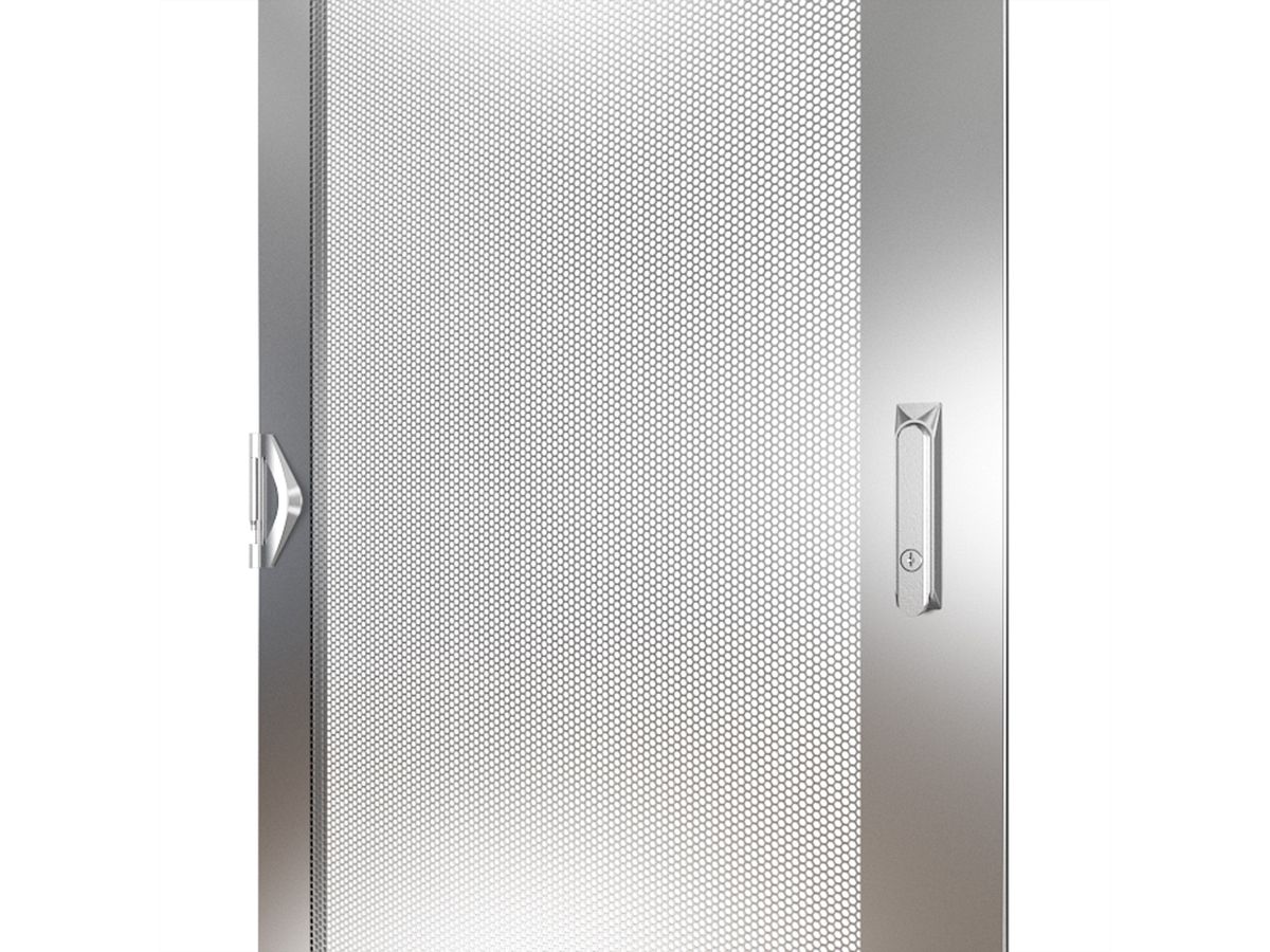 SCHROFF Porte perforée 2000H 600L IP20 fermeture 3 points