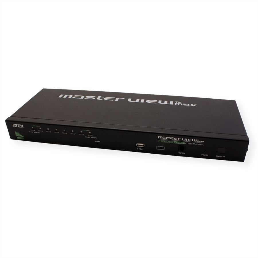 ATEN CS1708A KVM Switch VGA, PS/2-USB, USB-Peripherie Port, 8 Ports
