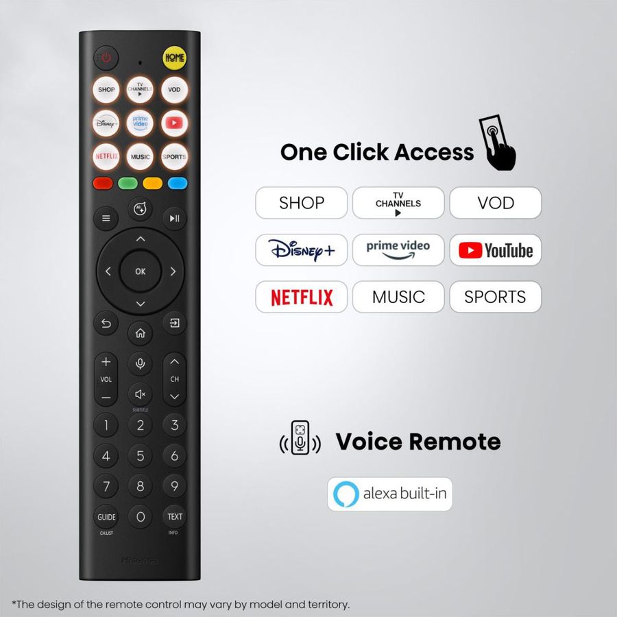 Hisense TV 55U7SE 55", Mini-LED 4K, 144Hz, 1300 Nits