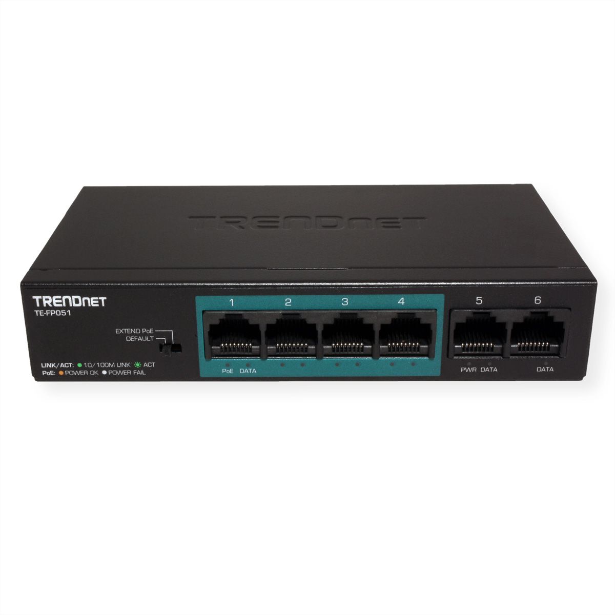 TRENDnet TE-FP051 5-Port PoE+ Switch Fast Ethernet Long Range