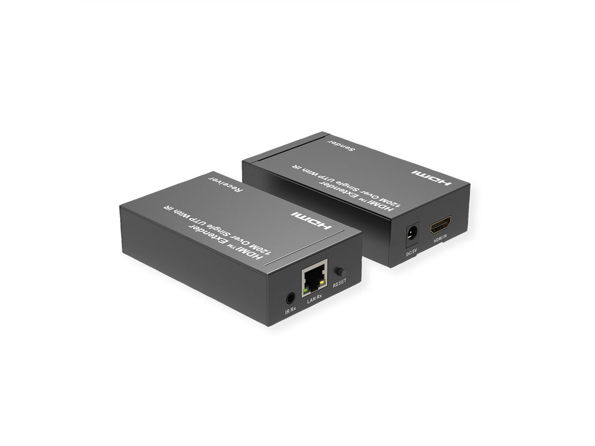ROLINE HDMI Verlängerung, über IP, 1080P, 120m, mit IR