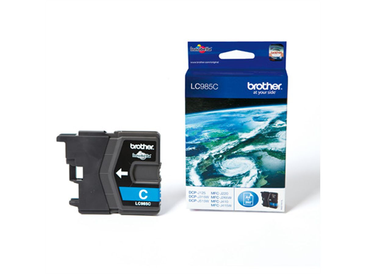 BROTHER LC-985C, Cartouche cyan pour 260 p.