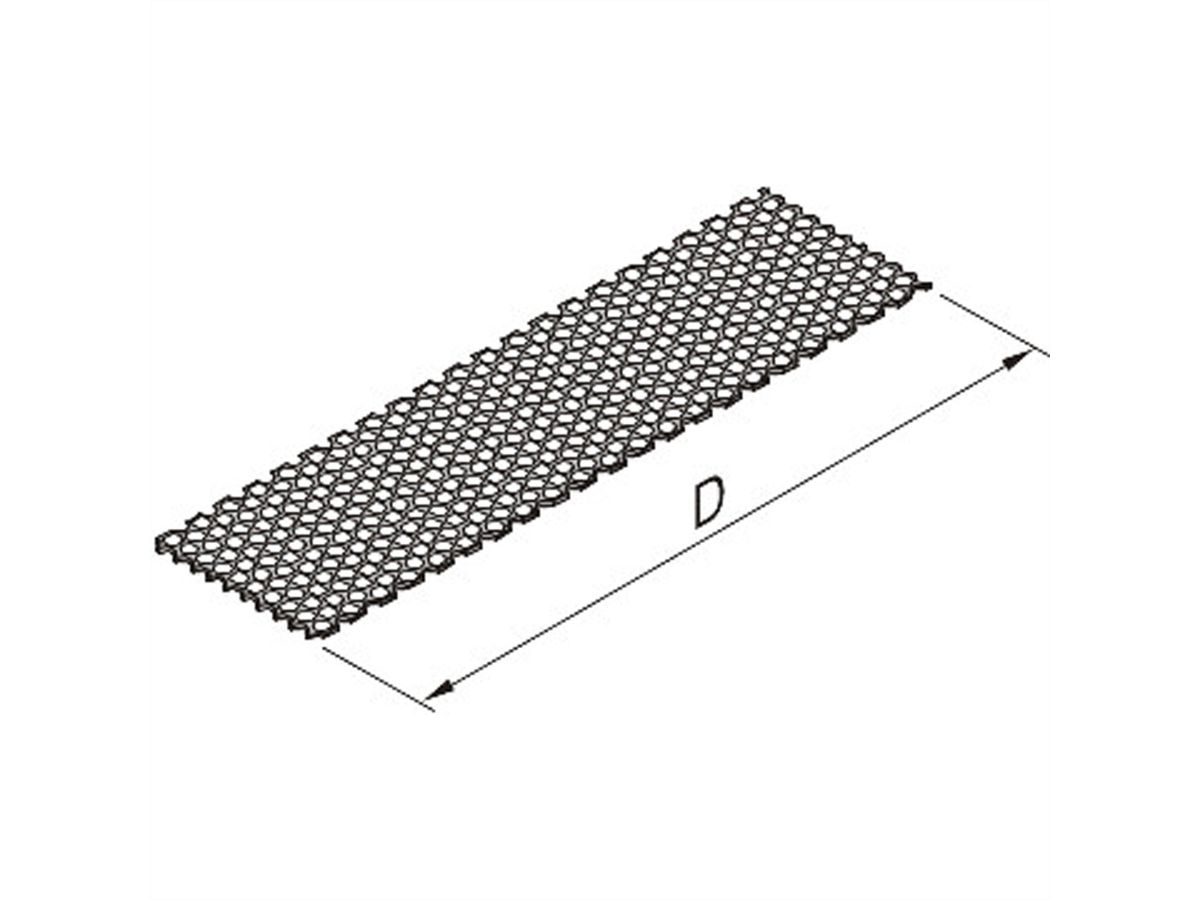 Plaque de recouvrement de l'unité enfichable SCHROFF, avec perforation, 10 CV, 227 mm