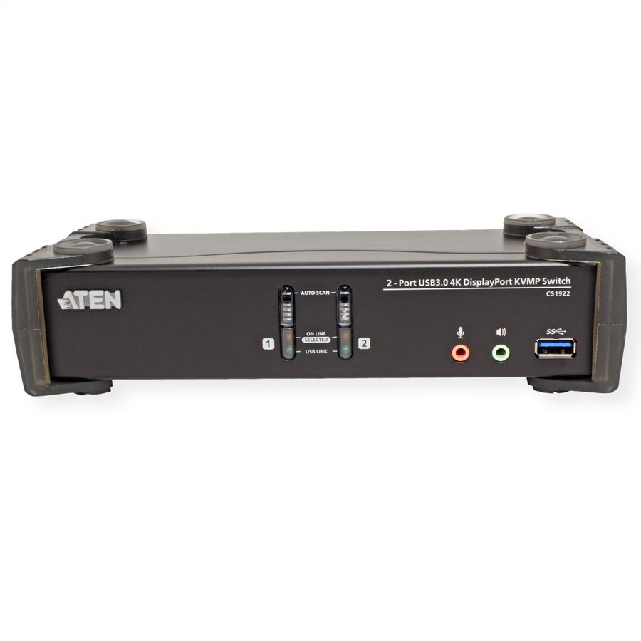 ATEN CS1922 2-Port USB 3.0 4K DisplayPort KVM Switch