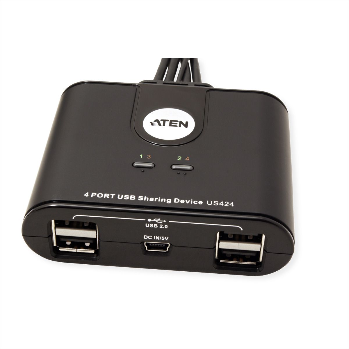ATEN US424 USB 2.0-Peripheriegeräte-Switch mit 4 Ports