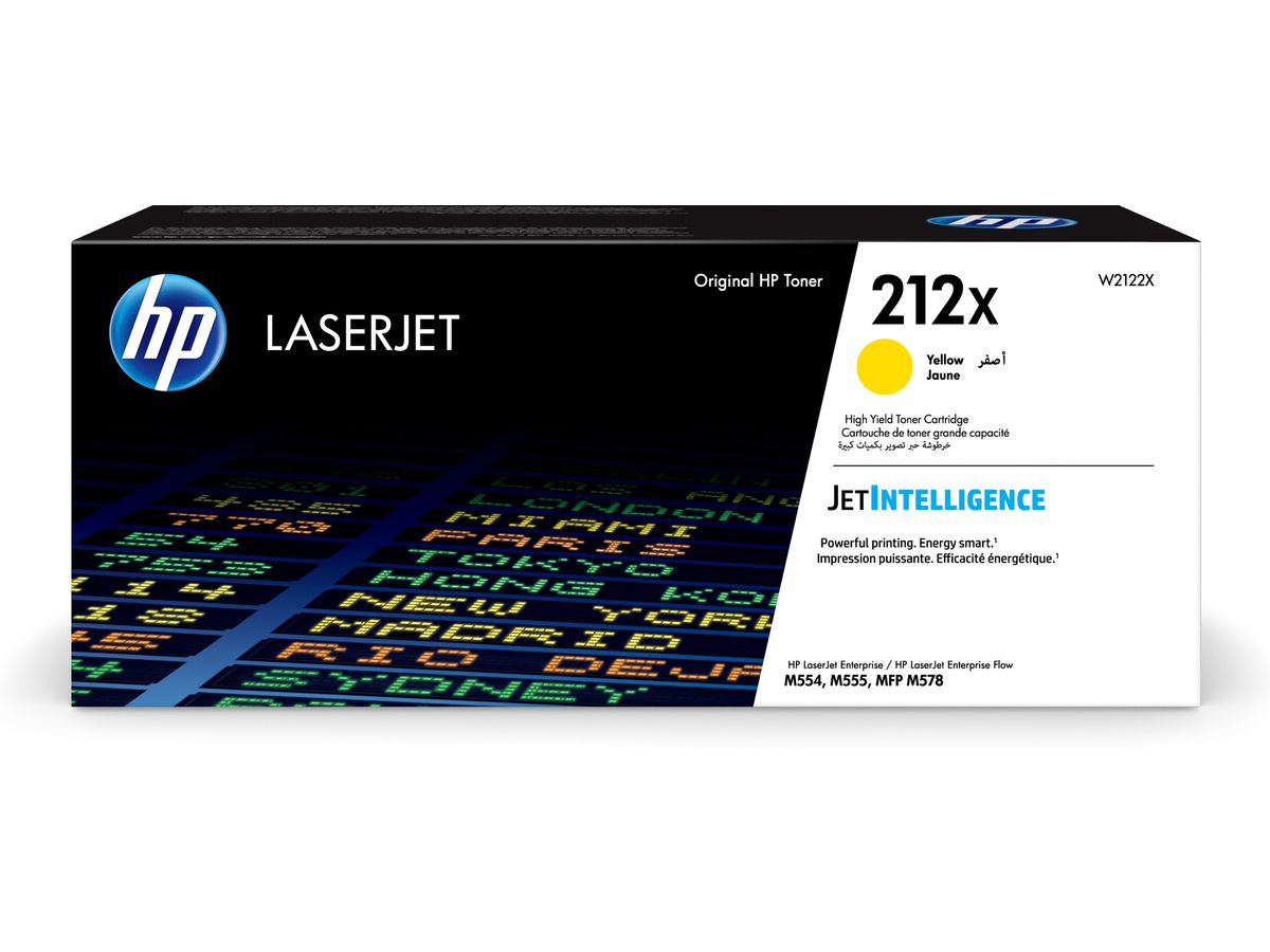 HP 212X Gelb Original LaserJet Tonerkartusche mit hoher Reichweite