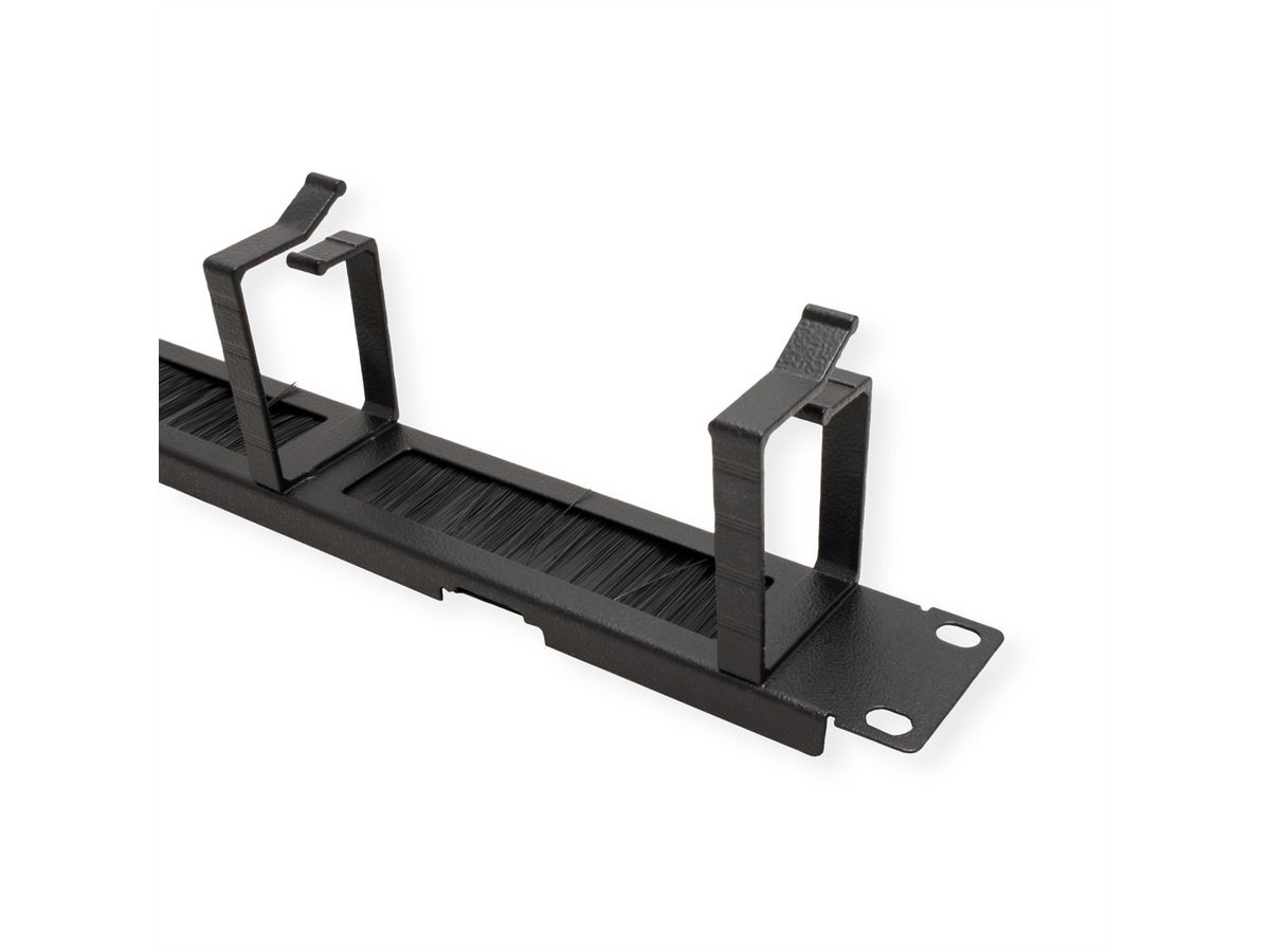ROLINE 19-Zoll Rangierpanel 1 HE, mit Bürstenleiste 44x60mm schwarz