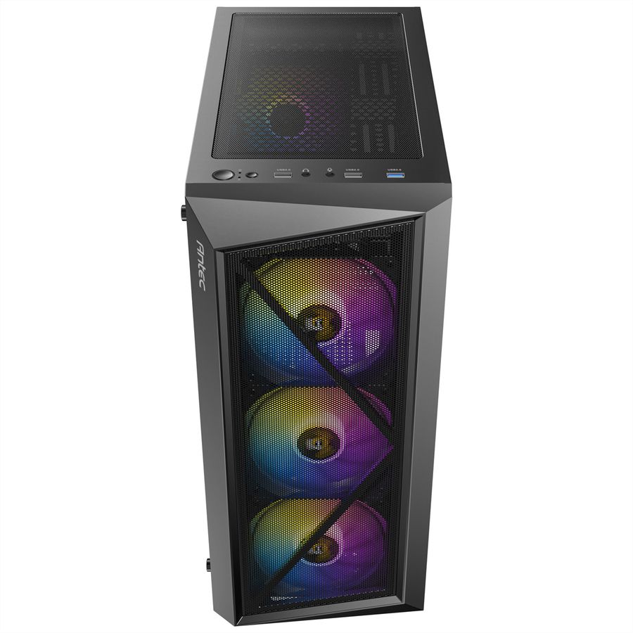 ANTEC AX67 ARGB PC Gehäuse Midi Tower Gaming ATX, schwarz