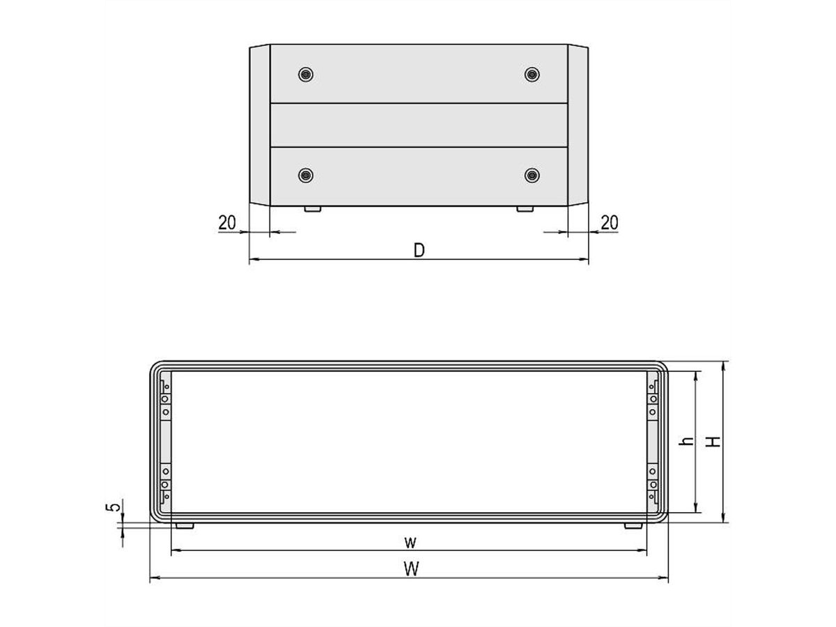 SCHROFF Komplettgehäuse 3 und 6 HE - COMPAC PRO GEH.3HE 63TE 271T