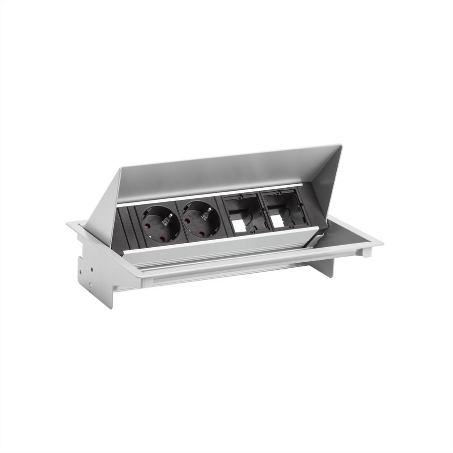 BACHMANN CONEO SET 2x contact de protection 2x ABD, argent