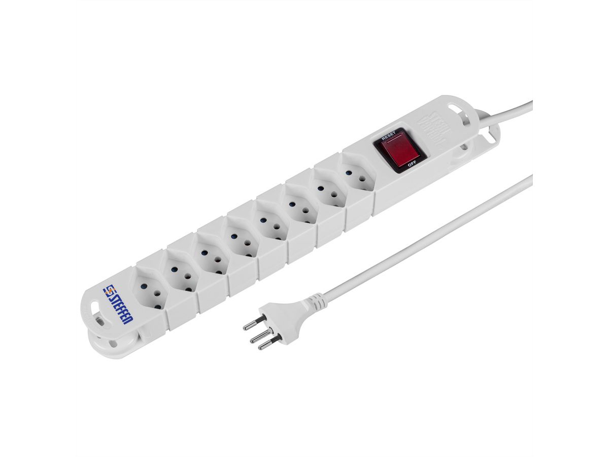 Steffen Steba Variabl 8x avec interrupteur, blanc