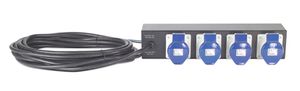 APC Rack PDU Extender, Basic, 2U, 32A, 230V, (4) IEC 309-32 unité de distribution d'énergie 4 sortie(s) CA Noir