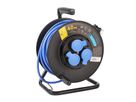 Kabelrolle Kunststoff 3xT13 , BAUFLEX,N07V3V3-F 3G1.5mm2,IP55,IK08,40m, blau