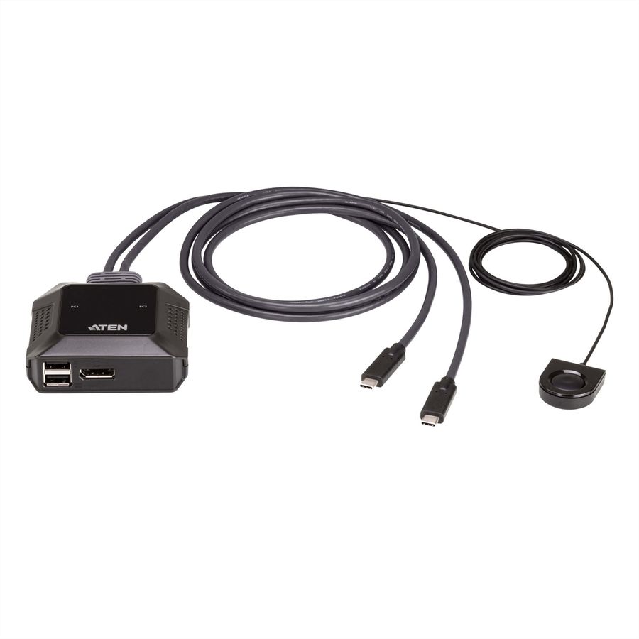 ATEN US3312 2-Port USB-C 4K DisplayPort KVM Switch