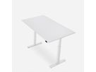 WRK21 Bureau Smart 120 x 80 cm, Hauteur réglable, Blanc uni / Blanc