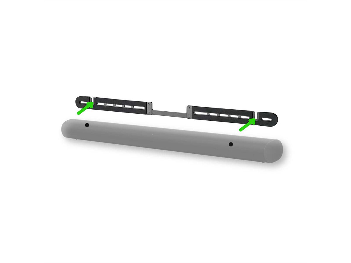 Nedis Soundbar-Wandhalterung für Sonos Arc schwarz, Wand, 10 kg, 11 mm Profil