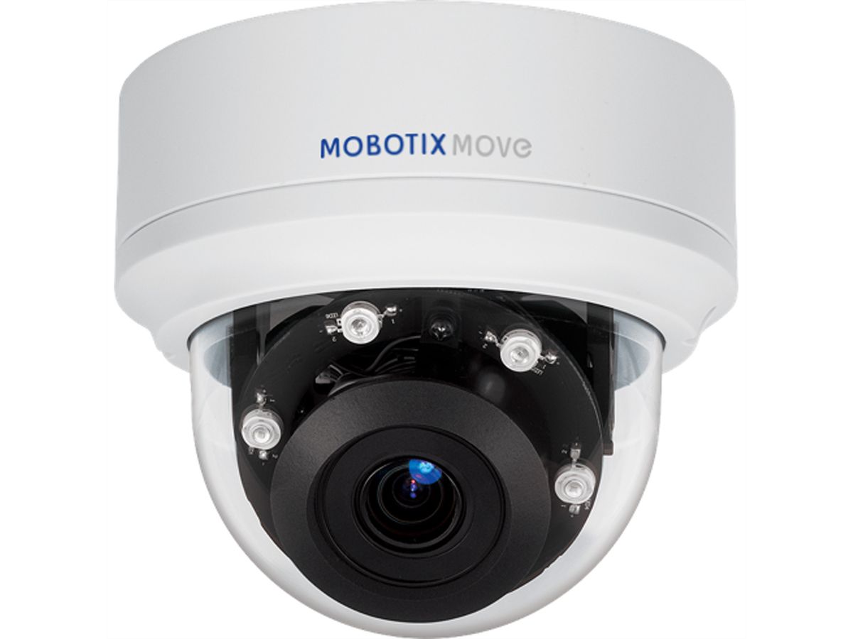 MOBOTIX MOVE Vandal-Dome Caméra 2 MP,  34-97°, IR-LED 15m