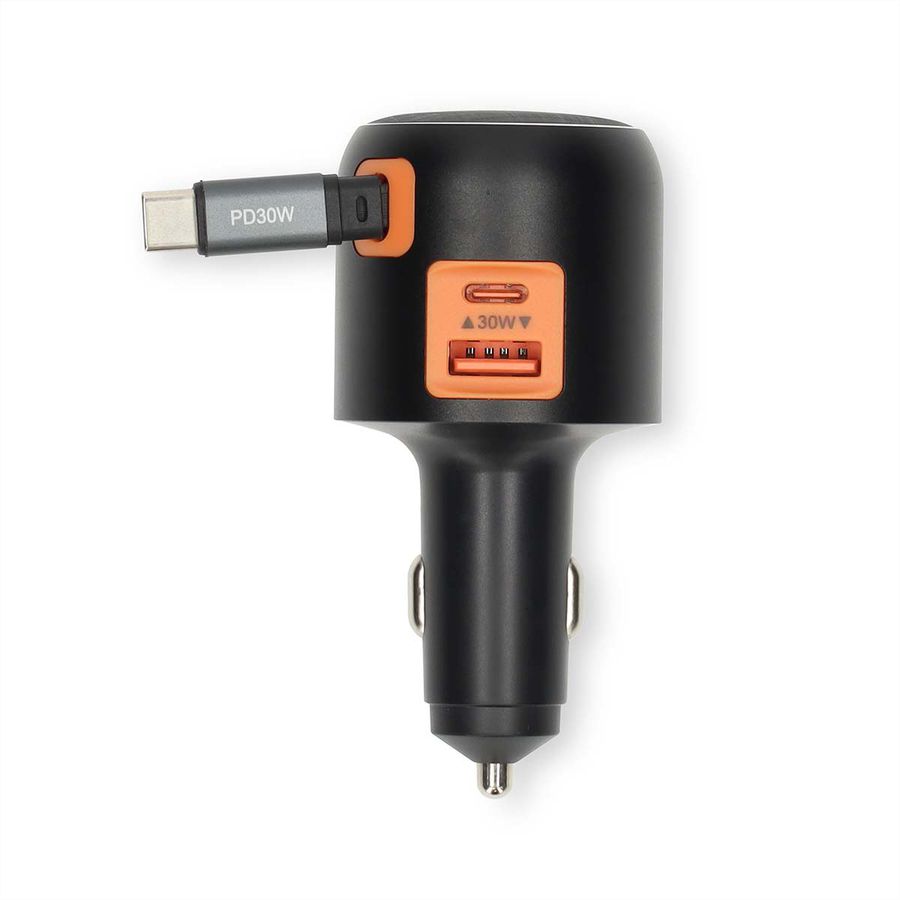 Nedis KFZ Schnellladegerät 60W mit USB-C & USB-A , car charger 60W - Dunkel Grau