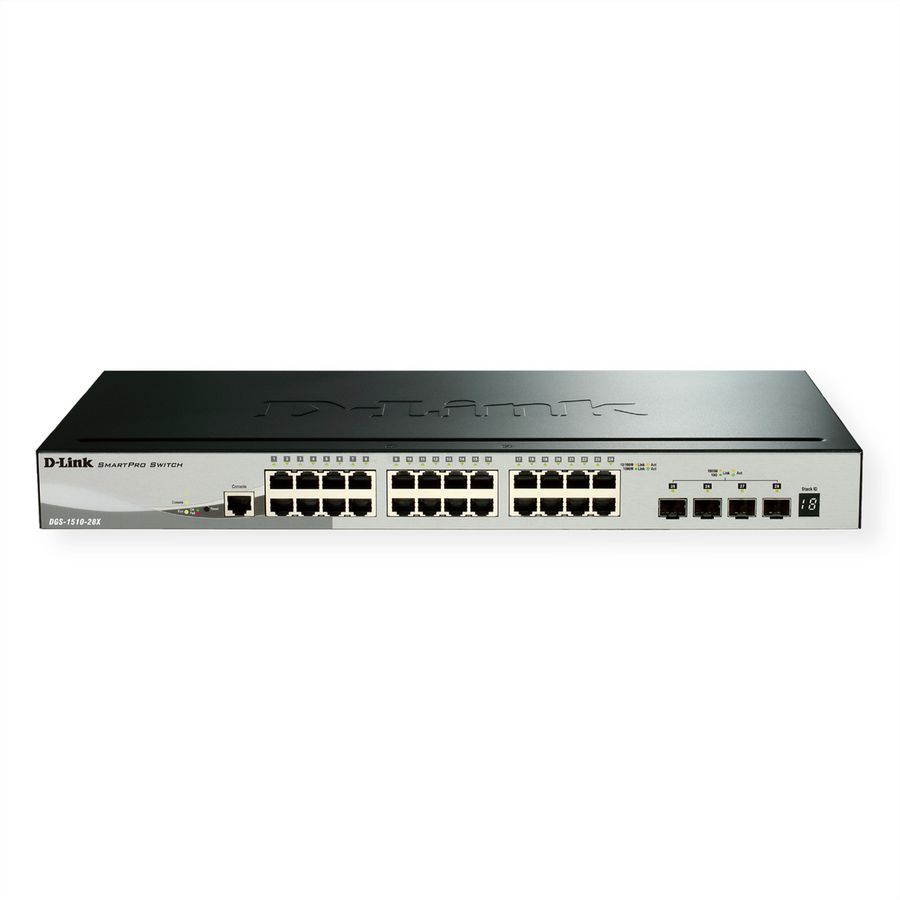 D-Link DGS-1510-28X Switch Web administré empilable Gigabit 4x 10G