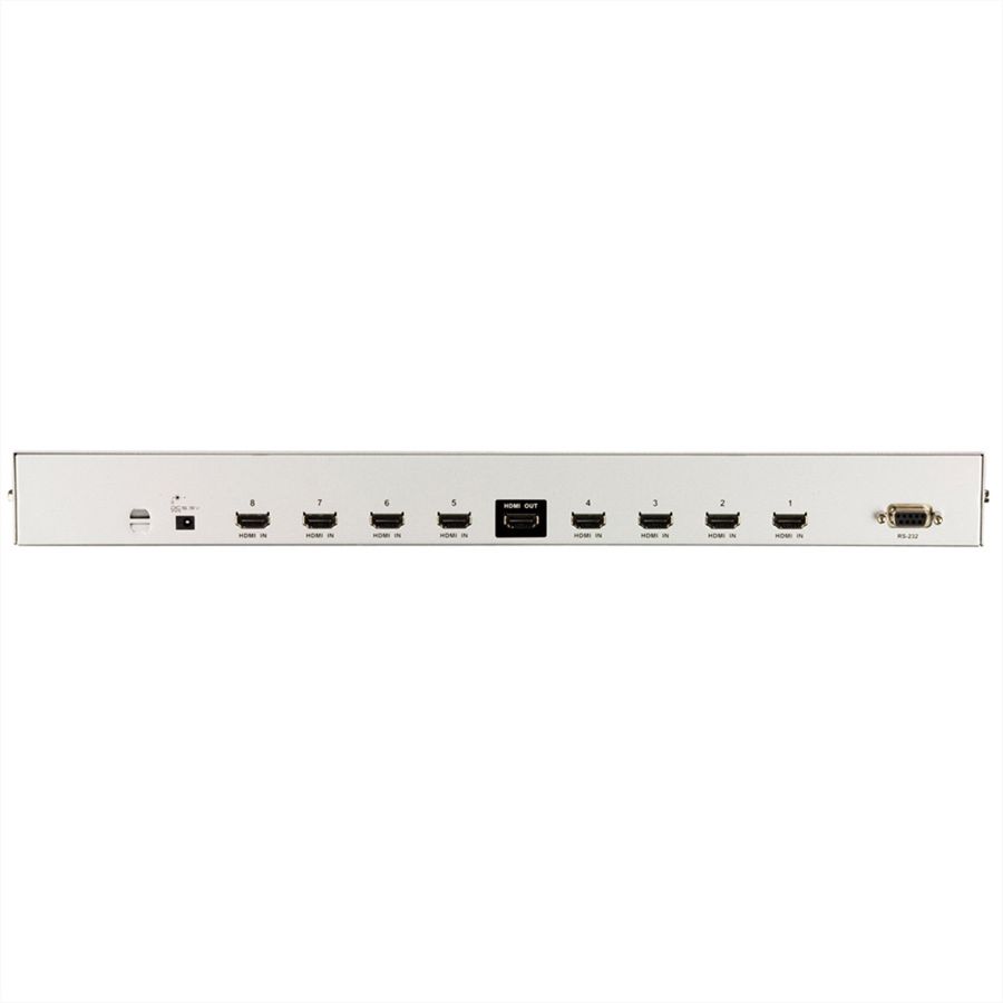 ATEN VS0801H HDMI-A/V-Switch mit 8 Ports und Infrarot-Fernbedienung