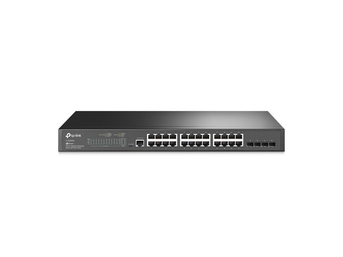 TP-Link SG3428 Switch , 24x Gigabit RJ45, 4x Gigabit SFP Slots