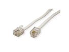VALUE RJ12-Telefonkabel 6P4C, weiß, 6 m