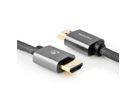 Nedis HDMI High Speed Kabel mit Ethernet, grau, 1 m